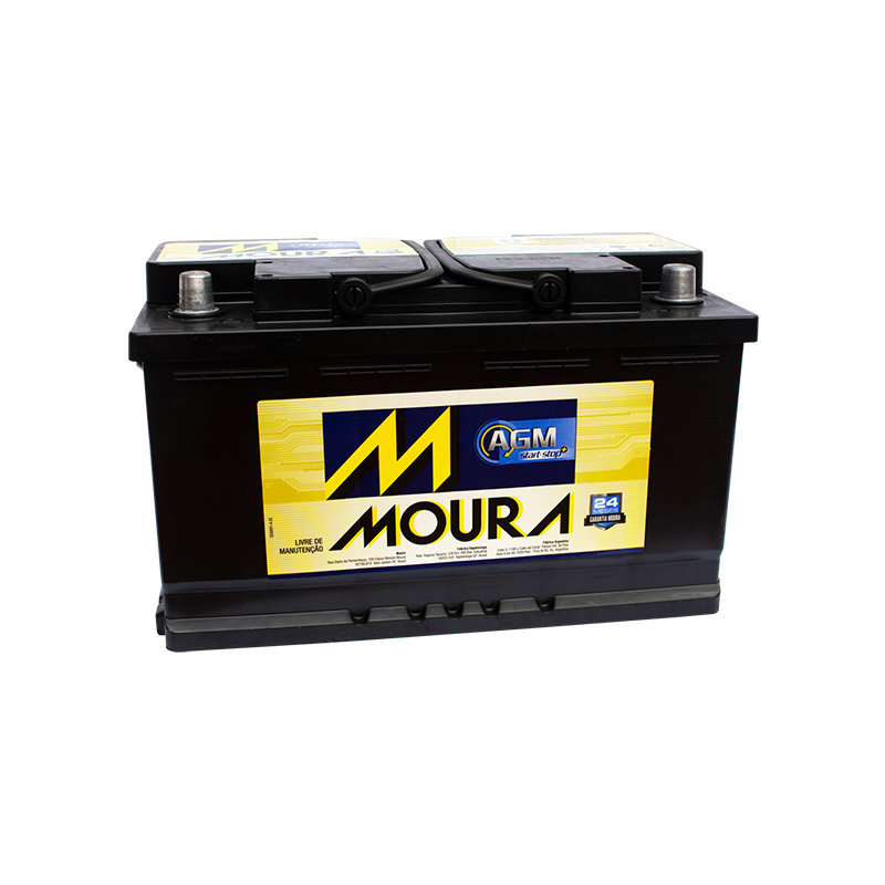 BATERIA MOURA – MODELO: MA60AD AGM (60AH) – 12V – C20 (AH) 70 RC (MN)140 CCA (A)650