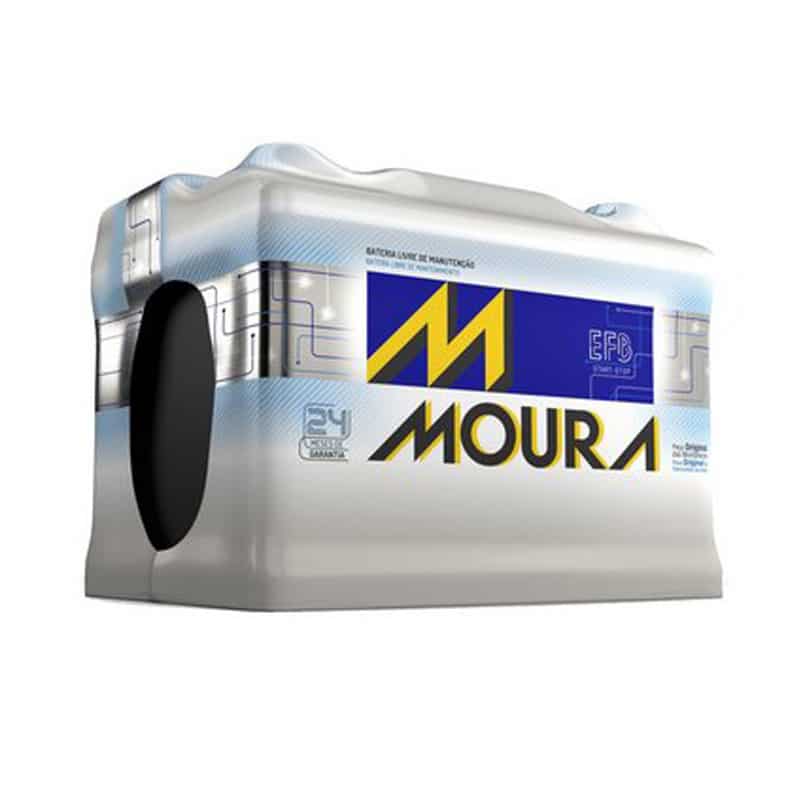 BATERIA MOURA - MODELO: MF60AD EFB (60Ah) - 12V - C20(Ah) 60 RC(Mn) 115 CCA (A)500